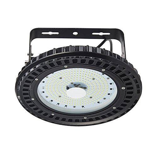 Himanjie 100W UFO Haute Baie LED Spot Lumen Imperméable IP65 High Bay Lumière Blanc Phare de Travail Lampe de minière pour Usine Industrie Atelier chantier avec SMD 5730 Ampoul