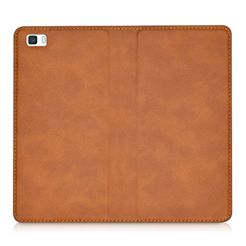 kwmobile Funda para Huawei P8 Lite  2015  - Flip cover Case para m  vil en cuero sint  tico - Estilo libro plegable co  ac