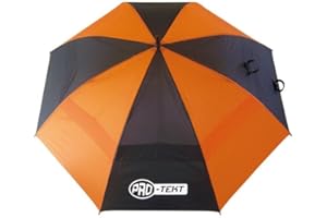 PRO TETK MEN'S BLACK/ORANGE PRO TEKT GOLF UMBRELLA.