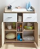 TICAA Babyzimmer „Nico“ 2-teilig Sonoma-Weiß - 5