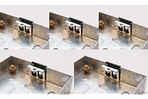 GAS N POW3R x5 Back Box Repair Clips Replace Damaged Threads or Lugs on Installed Electrical Metal Back Pattress Boxes