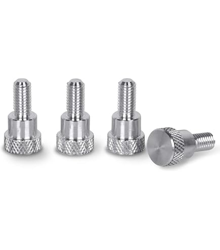 25-Pack Thumb Screws – Stainless Steel 6-32 Full Thread X 23.5mm, Knurled Nylon Handle For Robotics & Equipment Clamping
