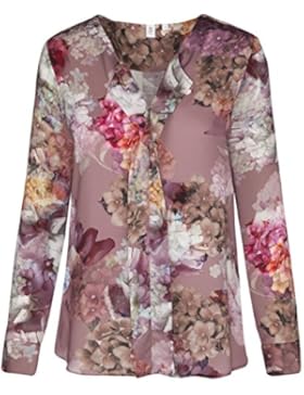 SEIDENSTICKER Damen Bluse Schwarze Rose Bügelleicht Fashion-Bluse