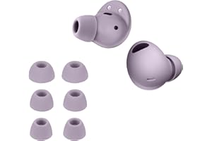 kwmobile 6 x wymienne końcówki do uszu kompatybilne z Samsung Galaxy Buds 2 Pro, silikonowe końcówki do słuchawek - lawendowe