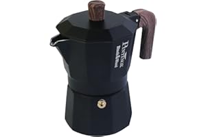 PINTINOX Caffettiera Moka Black&Wood 1 tazza