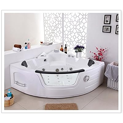 Mon Usine Discount PROMO - La Marmara : Baignoire balnéo d'angle, chromathérapie