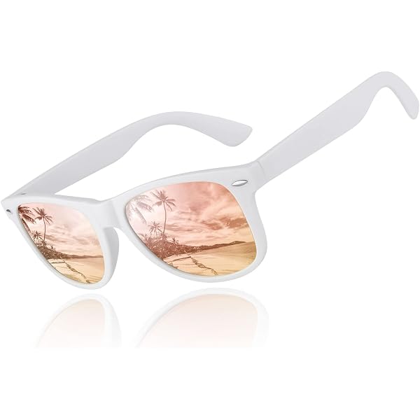 Lunettes De Soleil Polarisees GQUEEN GQO6 - UV400 - Monture Retro Demi-Cerclée - Homme/Femme