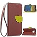 Produktbild Moto G5 Plus Handy Schutzhülle letone PU Leder Wallet Case Leaf Magnetverschluss Flip Ständer Cover in Kreditkartenfächer mit Handschlaufe
