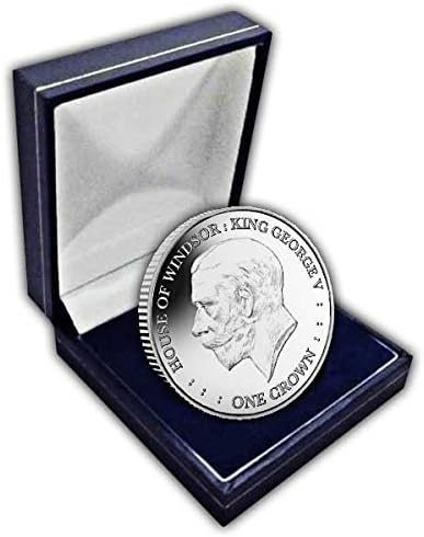Falkland Islands 2017 House of Windsor King George V Unc. CuNi Coin in a box