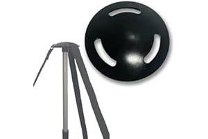 WARMHAND Tapa de seta de poste de soporte para cubierta de barco, tapa de plástico con 3 agujeros de correa, accesorios marinos, 5 pulgadas