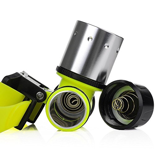 CREE T6 U2 LED Wasserdichte Tauchen Unterwasser Scheinwerfer Licht Torch LED (100-200 Meter)Waterproof LED Schwimmen Tauchen Taucherleuchten Head Light Taschenlampe mit 3 Lichtmodus - 4