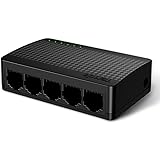 Tenda Switch Ethernet 5 Porte Gigabit, Switch Gigabit 10/100/1000 Mbps, Switch Rete con Indicatore LED, Plug & Play, Mini For