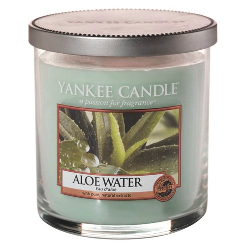 Yankee Candle Aloe Water Small Pillar Candle Green | Desertcart Brunei