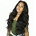 Price comparison product image SMHair Human Hair Wigs Body Wave 150% Density Virgin Brazilian Hair Glueless Lace Front Wigs for Black Woman Natural Color 22 inch