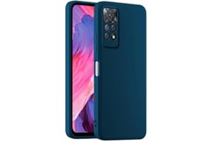 HULLIN Custodia per Telefono in Silicone Colorato, Adatta per Redmi Note 11 Pro/Note 12 Pro(4G) / Note 11E Pro (6.67") - Blu zaffiro