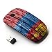 Produktbild FJCases Mongolei Mongole Holzmuster Flagge 2.4 GHz Ergonomische drahtlose Maus (mit Nano Empfänger)