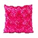 Produktbild Home DecorVovotrade Flower Design Kissenbezug Leinen Wurf Sofa Kissenbezug Bett Dekor square 43X43cm / 16.9X16.9 "Kissenbezug Kissenhülle Kissenbezug Kissenbezüge Bett Dekor Sleeper Kissen Nackenkissen (Pink, 43X43cm)