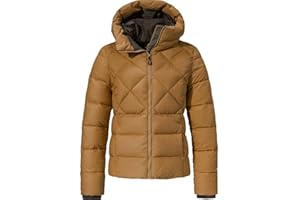 Schöffel Damen Ins Jacket Boston L, warme Winterjacke aus recycelten Materialien, leichte Steppjacke mit Kapuze, winddicht und wasserabweisend