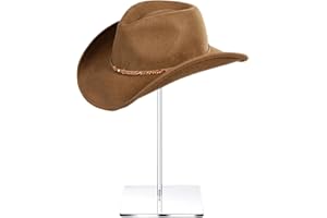 Jomewory Espositore per Cappelli in Acrilico Espositore per Parrucche Supporto per piedistallo Trasparente Supporto per Cappelli da Baseball Supporto per Cappelli in Acrilico Rotondo Espositore