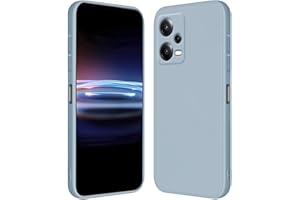 RankOne Funda para Redmi Note 12 Pro 5G (6.67" Inches) Carcasa de Silicona de TPU Suave - Azul Humo