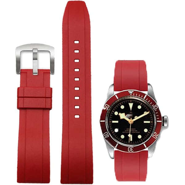 Bracelet De Montre En Caoutchouc Fluoré (FKM) - 19/20/21/22 Mm - Dégagement Rapide - Résistant à L'Eau - Plusieurs Couleurs