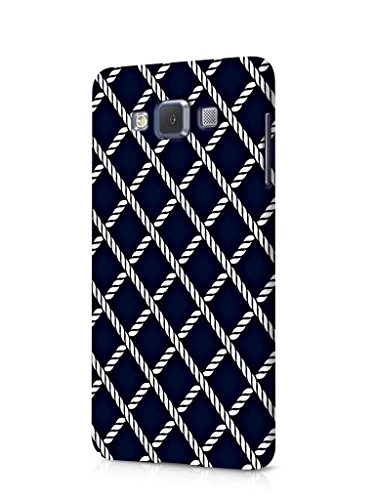 Cover Affair Pattern Printed Designer Hard PC Slim Light Weight Back Cover Case Compatible with Samsung Galaxy A5 2015 Model (Black & White) (G3-D154)