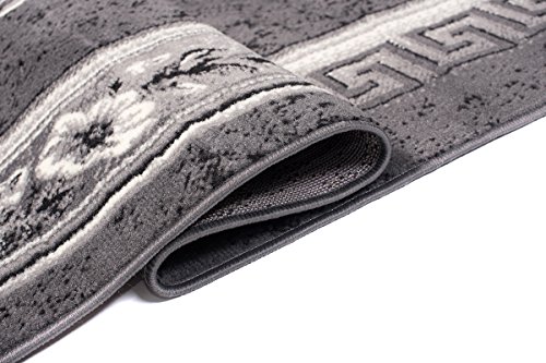 DESIGNER TEPPICH WOHNZIMMER TEPPICH SCHÖN MUSTER IN GRAU CREME (200×300 cm) - 7