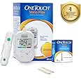 OneTouch Verio Flex glucometer with 50 Test Strips | Sync your results with OneTouch Reveal mobile app| Simple & accurate testing of blood sugar | Includes 10 Sterile Lancets + 1 Lancing device