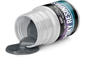 DIPON Pasta de pintura epoxi epoxi de color gris 2 gris aprox. RAL 7046 profesional de alta pigmentación para resina epoxi, resina de poliuretano (30 gramos)