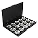 KINGSO 15 Grids 26mm Empty Magnetic Makeup Eyeshadow Concealer Pigment Aluminum Palette Pan