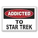 Produktbild 2 x 10cm/100mm Zu Star Trek süchtig Fenster kleben Aufkleber Auto Van Wohnmobil Glas #6537