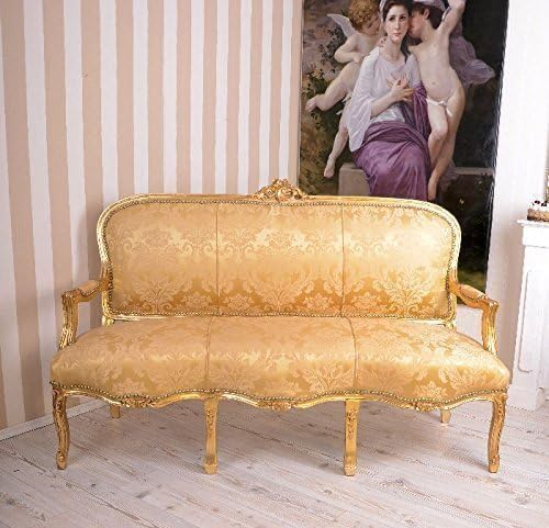 Gigantic Rococo Sofa, Sofa, Canapé, Ottoman, Laying with Royal Ambient in Rococo Style in Gold - Palazzo Exclusive