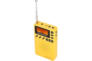 Pusokei Dab/Dab + Radio, tragbares Taschenradio mit Reader/MP3-Player-Funktion, ultraleichtes Stereoradio mit Akku mit großer Kapazität zum Gehen/Laufen