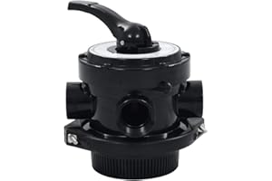 Festnight Mehrwegeventil ABS 1,5" 4-Wege, Ersatzteile Ventil für Sandfilter Poolfilterventil Poolfilter Filteranlage Filterkessel