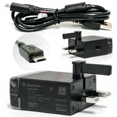 Micro Mains Charger Wall Adaptor For : Sony Ericsson Xperia J, Xperia T, Xperia miro, xperia tipo, xperia s, xperia go, xperia p, xperia u , xperia sola, xperia pro, xperia neo v, sony ericsson txt, xperia active, xperia arc s, xperia ray, xperia mini pro, xperia play, xperia neo xperia arc xperia x8, x10 mini pro