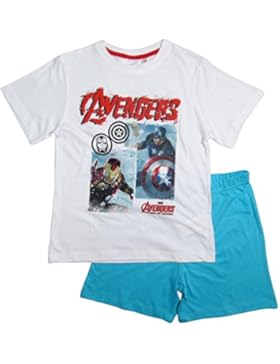 The Avengers Schlafanzug Kollektion 2016 Shorty 104 110 116 122 128 134 140 146 152 Jungen Shortie Pyjama Neu...