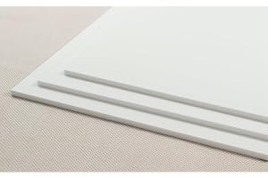 52 NORTH 3mm Perspex Acrylic Plastic Sheet Perspex Sign Material - Multiple Sizes and Colours - Black, White, Red, Green, Blue, Orange (A3 (400mmx300mm), White)