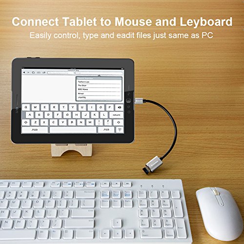 POSUGEAR Cavo OTG Micro USB, Micro USB Maschio a USB 2.0 Femmina OTG Cable Adattatore Placcato Oro per Samsung Galaxy S7, Galaxy Note 5, Galaxy Tab 3 et d'Autres Smartphones/Tablettes Android OTG ec