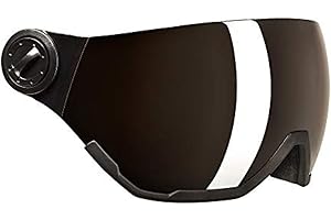 Black Crevice Visiera di ricambio con protezione completa, visiera di ricambio per casco da sci, modello I, visiera anti-appannamento e protezione UV 400, visiera infrangibile