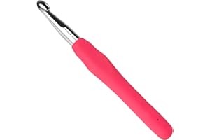 Totofy agujas crochet 10 mm,ganchillos crochet con mango suave ergonómico, agujas ganchillo adecuado para principiantes y entusiastas del ganchillo