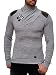 Produktbild Red Bridge Herren Strickpullover Style Funnel Kragen Designer Slim Fit Pullover R41500 (L, Grau meliert)