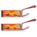 Produktbild 2X FLOUREON® 11.1V 3000mAh 30C Lipo RC Akku mit Dean-Style T Stecker für RC Hubschrauber Flugzeug RC Auto Laster Boot