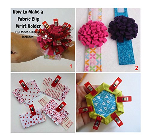 ilauke Stoffklammern Wonder Clips Nähen Zubehöre Kunststoff Patchwork Buckle Multi-Use Nähmaschinenhelfer Kurzwaren (100 rot) - 9