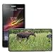 Produktbild GoGoMobile Bild Hart Handy Schwarz Schutz Case Cover Schale Etui // M00124005 Moose Baby Elche Durchsuchen Gras Tier // Sony Xperia Z L36H C6603