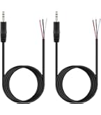 Jxiwfvl 4 connettori per cavo audio da 3,5 mm maschio a