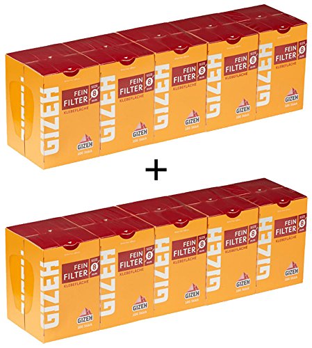 GIZEH Feinfilter 8mm / 20er (Filter, Zigarettenfilter) - 2