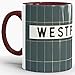 Produktbild Tassendruck Berlin-Tasse Westphalweg Innen & Henkel Weinrot - von Tom Bäcker - U-Bahn/U-Bahnhöfe/Souvenir aus der Hauptstadt/Becher/Kaffeetasse/Mug/Cup - Qualität Made in Germany