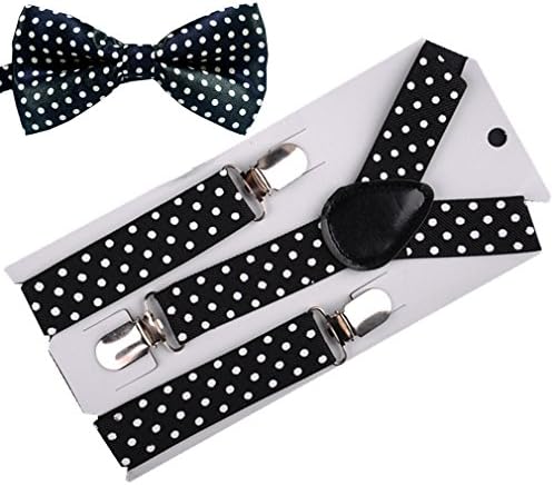 RUOYUCL Kids&Baby Rainbow Bow-Ties&Braces 2pcs Set Girls&Boys