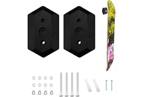 BEKASA Lot de 2 supports muraux en acrylique pour skateboard, longboard, scooter