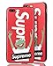 Produktbild Sup Frog Case [ Passend für iPhone 7/8 Plus, in Rot ] Supreme x Kermit der Frosch Hülle - Fühlbares 3D-Motiv Cover
